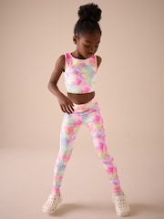 Multi Pink Heart Sports Crop Top (5-16yrs) - Image 2 of 7