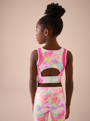 Multi Pink Heart Sports Crop Top (5-16yrs) - Image 3 of 7