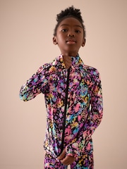 Negro multicolor - Chaqueta deportiva con cremallera (3-16años) - Imagen 1 de 9