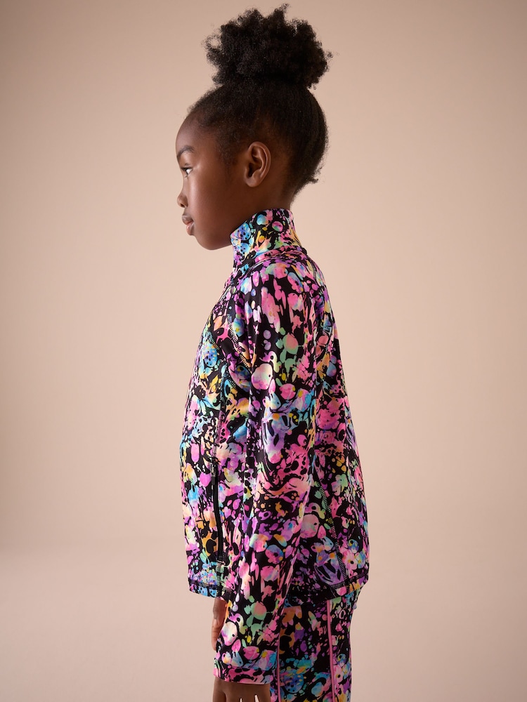 Multi Black Sports Zip Through Jacket (3-16yrs) - Image 3 of 9