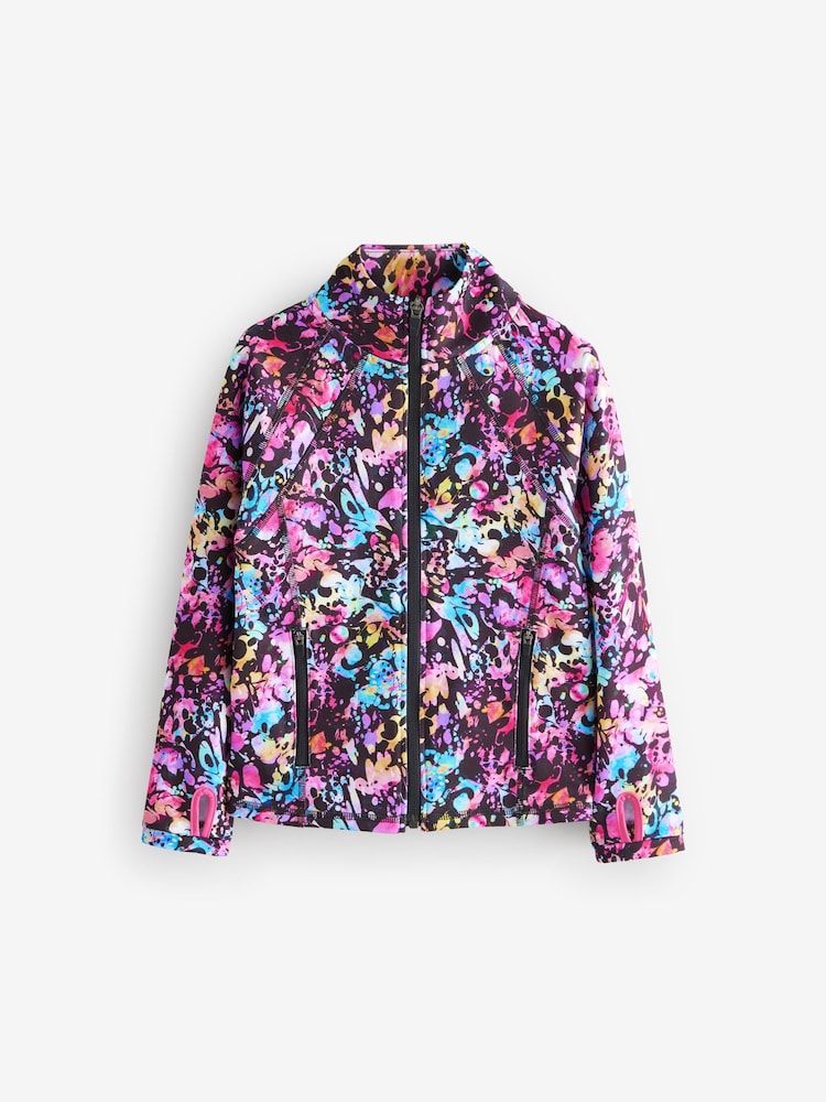 Multi Black Sports Zip Through Jacket (3-16yrs) - Image 6 of 9