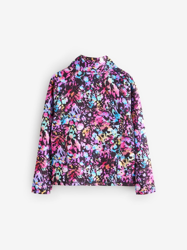 Multi Black Sports Zip Through Jacket (3-16yrs) - Image 7 of 9
