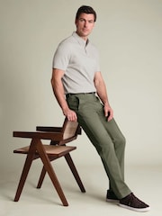 Жасыл - Кәдімгі пішін - Charles Tyrwhitt ең жақсы темір емес чиностары - 10суретінің 7 суреті