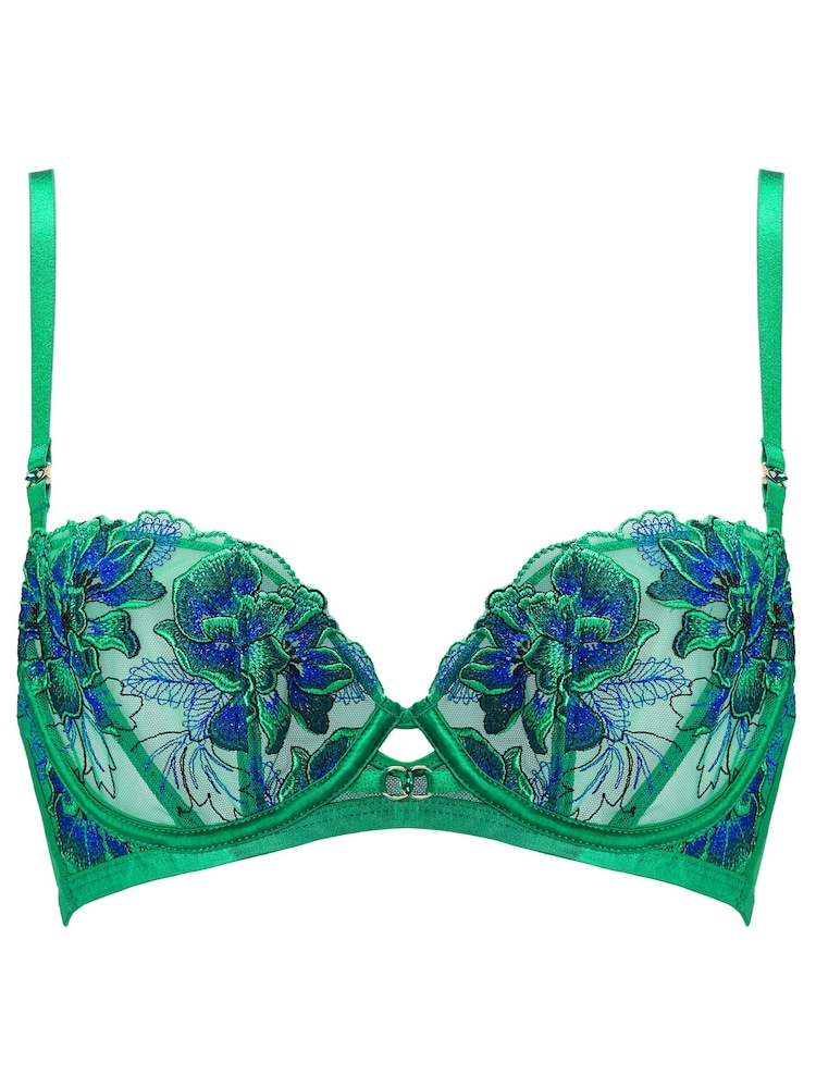 Ann Summers Forbidden Flora Shimmer Embroidery Non Padded Balcony Bra - Bilde 5 av 5