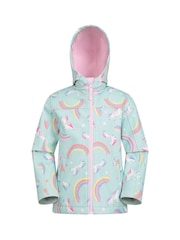 Mountain Warehouse Dark Green Exodus Kids Printed Water-Resistant Softshell Jacket - Image 5 of 6