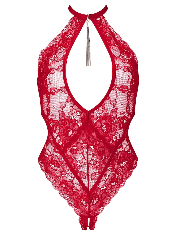 Ann Summers Red Fascinate Gold Tassle Chain Detail Crotchless Body - Image 5 of 5 Ann Summers Red Fascinate Gold Tassle Chain Detail Crotchless Body - Image 5 of 5