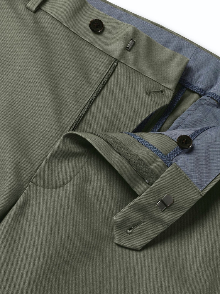 Charles Tyrwhitt Olive Green Slim Fit Ultimate Non-Iron Chinos - Image 9 of 9 Charles Tyrwhitt Olive Green Slim Fit Ultimate Non-Iron Chinos - Image 9 of 9