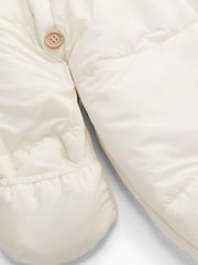 MORI Cream Faux Fur Lined Embroidered Snowsuit - Image 5 of 5