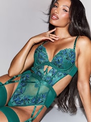 Ann Summers Forbidden Flora Shimmer Embroidery Padded Body - Bilde 3 av 6
