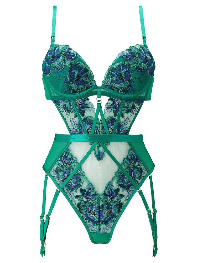 Ann Summers Forbidden Flora Shimmer Embroidery Padded Body - Bilde 6 av 6