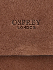 Osprey London Brown The Clayton Leather Messenger Bag - Image 5 of 5