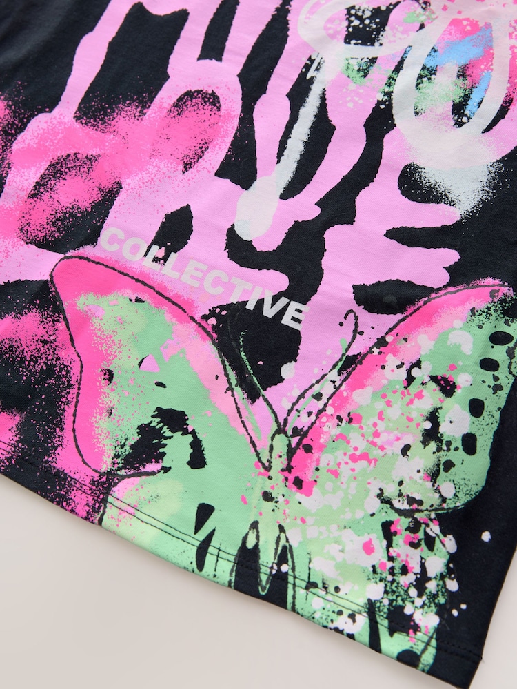 Grafiti multicolor - Conjunto de camiseta y pantalones cortos de ciclismo (3-16 años) - Imagen 9 de 9