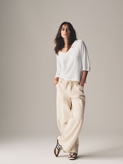 The Set 3 Pack Knitted V-Neck T-Shirt - صورة 3 من 11