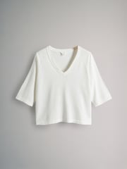 The Set 3 Pack Knitted V-Neck T-Shirt - صورة 9 من 11