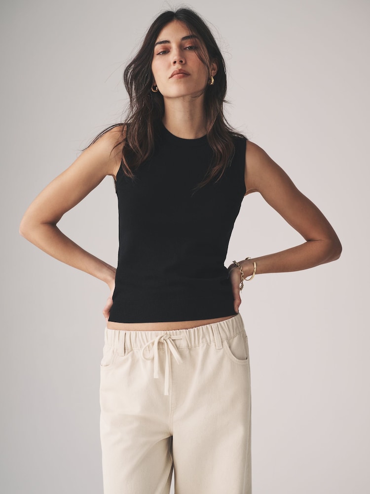The Set Black 2 Piece Vest & Cardigan Set - Image 6 of 11