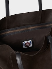 Osprey London Brown The Montana Suede Tote Bag - Image 6 of 7