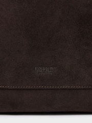 Osprey London Brown The Montana Suede Tote Bag - Image 7 of 7