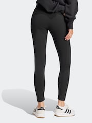 adidas Black ALL SZN Rib High-Waist 7/8 Leggings - Image 3 of 6