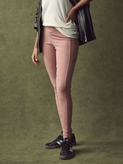 Roze - adidas ALL SZN Rib High-Waist 7/8 Leggings - Image 1 of 9