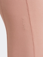 Roze - adidas ALL SZN Rib High-Waist 7/8 Leggings - Image 9 of 9