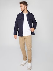 Threadbare Blue Lightweight Shacket - Image 1 of 4