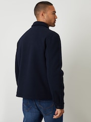 Threadbare Blue Faux Wool Button Up Quilted Shacket - Image 3 of 5
