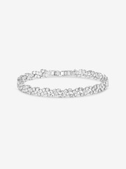 Jon Richard Silver Tone Rhodium Plated Crystal Fine Multi Stone Bracelet - Image 3 of 3