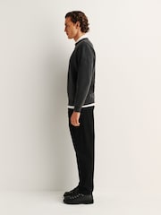 Belstaff Black Valley Garment Dye Sweat Top - Image 4 of 8