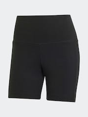 adidas Black Long Rib Bike Shorts - Image 7 of 7