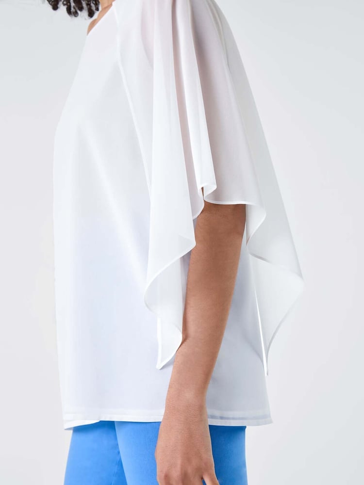 Roman Plain Split Detail Overlay Top - Imagen 5 de 5