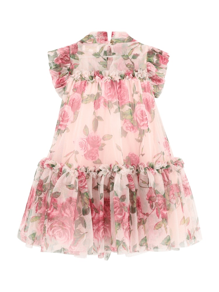 Angels Face Pink Marigold Roses Tulle Dress - Image 6 of 6