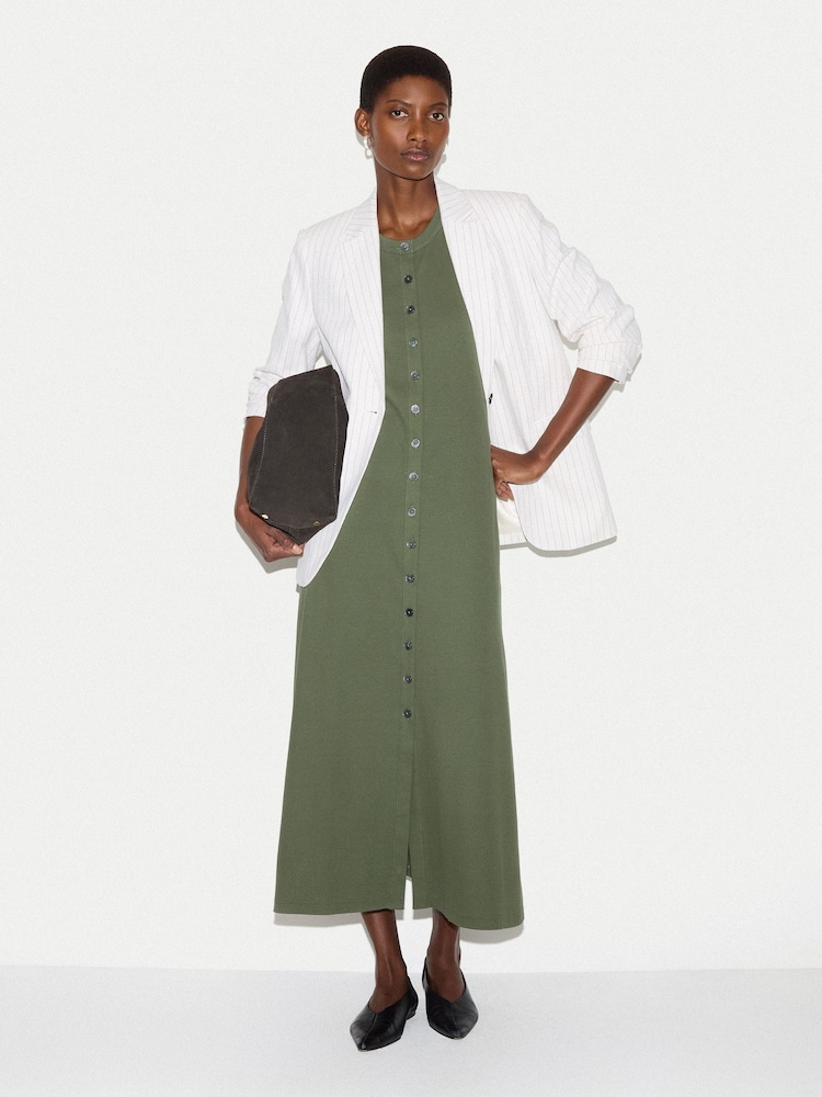 green jigsaw dress Buy Jigsaw Green Linen Midi Shirt Dress from Next USA