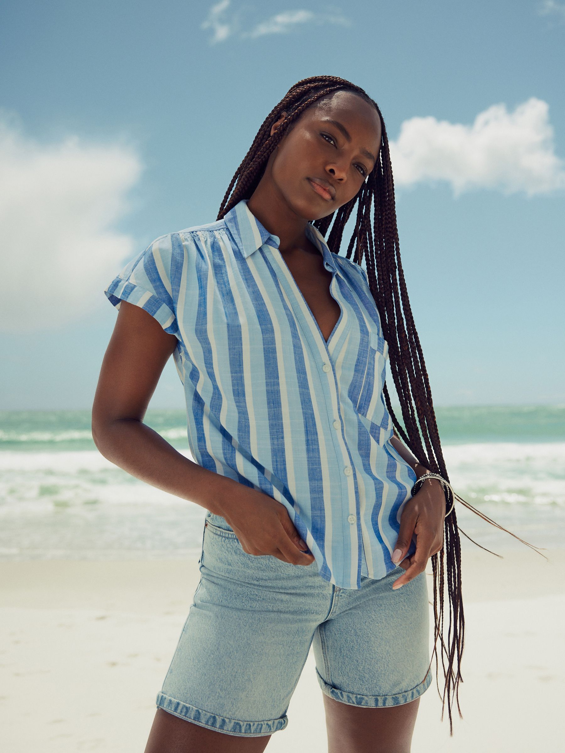Next Blue Strip Tunic main image 0