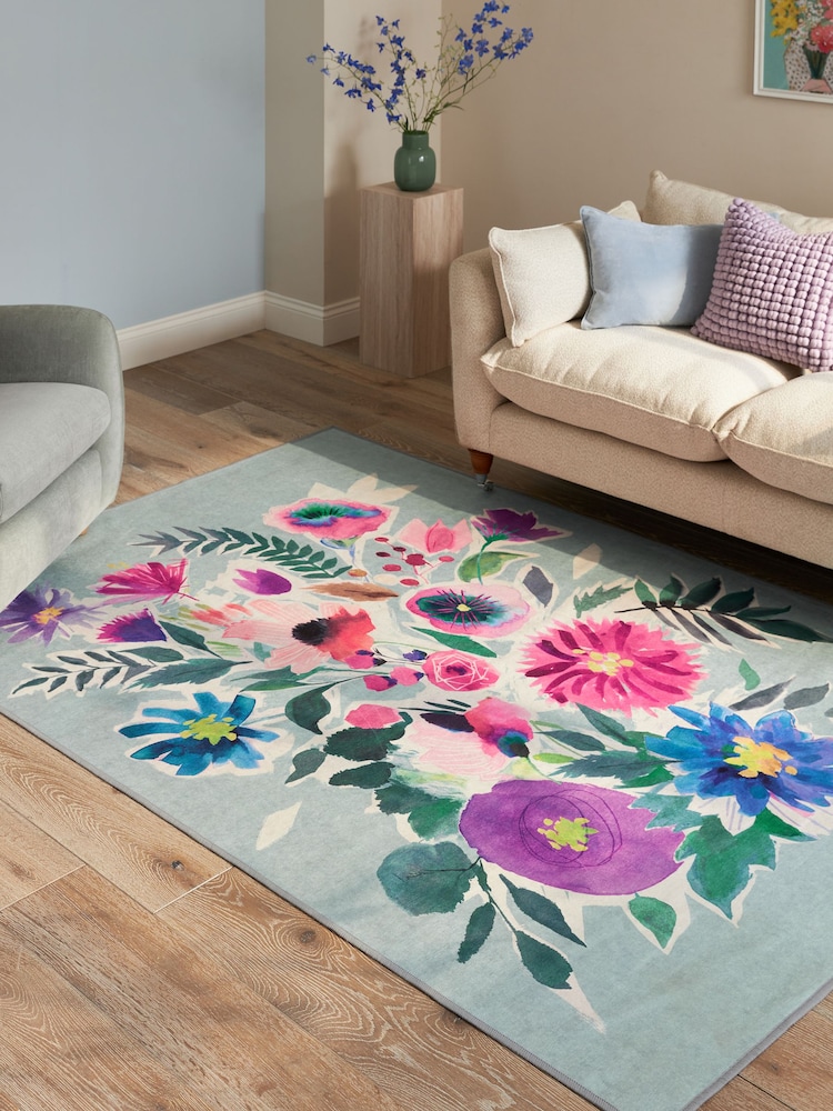 Bold Fleuri Tapis lavable - Image 1 de 6