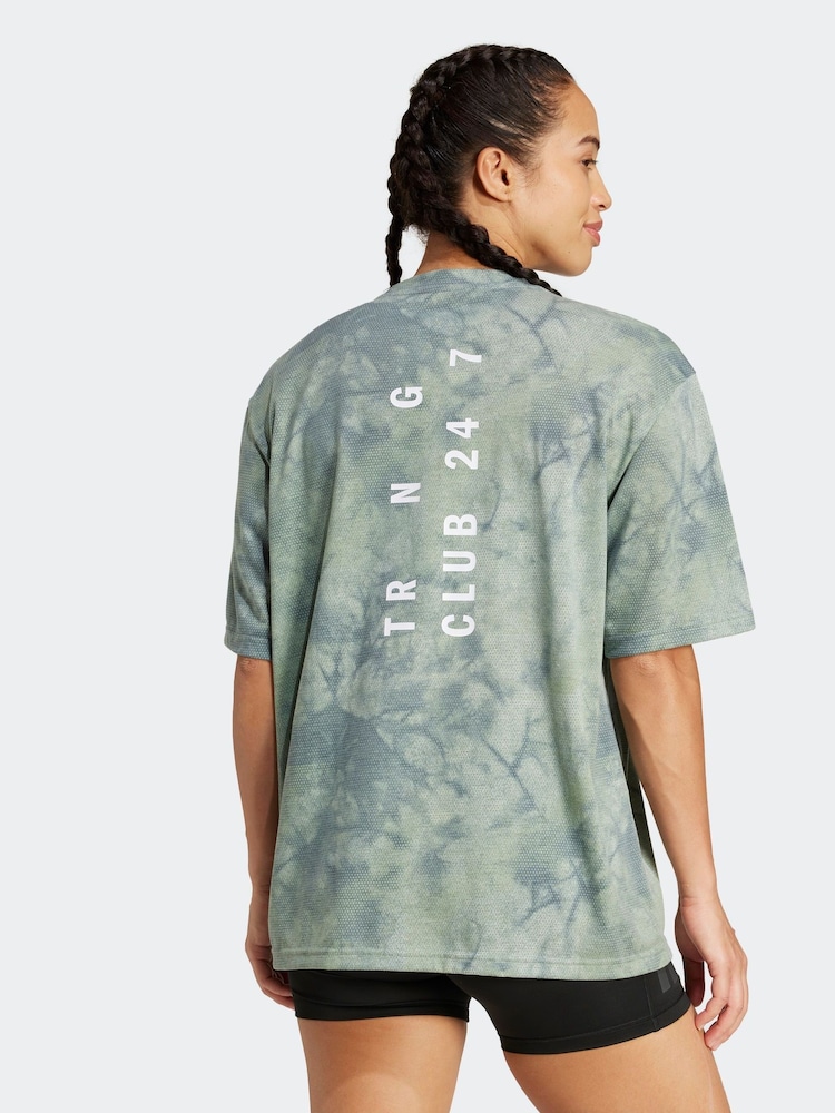 adidas Grey Designed For Training T-Shirt - Image 2 of 7