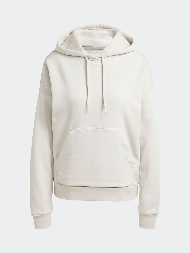 Серый - adidas Small Logo Hoodie - Изображение 6 из 6