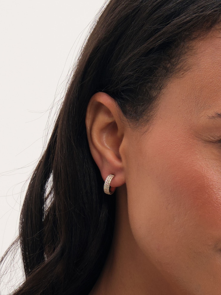 Jon Richard Plated Stud And Hoop Earrings 2 Pack - Imagen 2 de 4