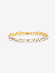 Jon Richard Gold Plated Crystal Fine Multi Stone Bracelet - Image 3 of 3