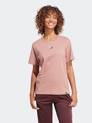 adidas Red Lougne Mini Graphic T-Shirt - Image 2 of 7