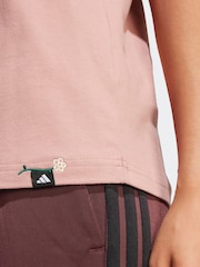adidas Red Lougne Mini Graphic T-Shirt - Image 5 of 7