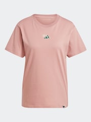 adidas Red Lougne Mini Graphic T-Shirt - Image 7 of 7
