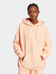Rosa - adidas Originals Essentials Loose French Terry 100% Cotton Hoodie - Imagen 1 de 6