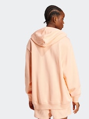 Rosa - adidas Originals Essentials Loose French Terry 100% Cotton Hoodie - Imagen 2 de 6