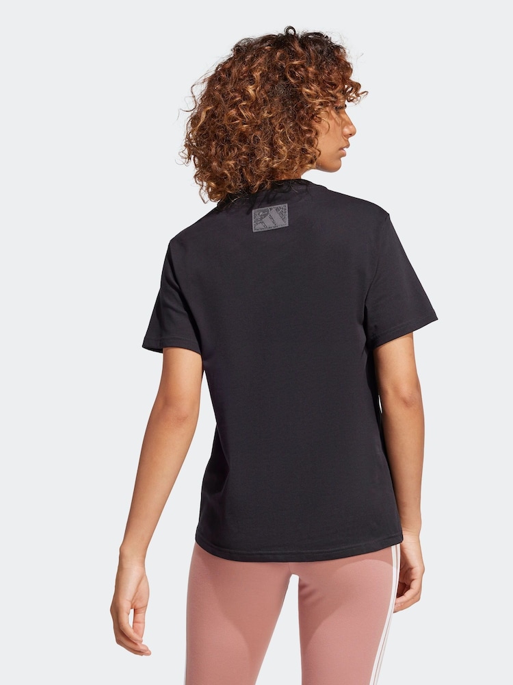 adidas Black 100% Cotton T-Shirt - Image 2 of 6