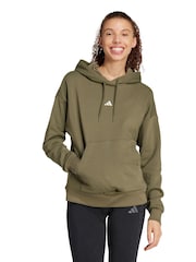 Зеленый - adidas Small Logo Hoodie - Изображение 1 из 6