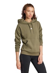 Зеленый - adidas Small Logo Hoodie - Изображение 3 из 6