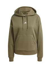 Зеленый - adidas Small Logo Hoodie - Изображение 6 из 6