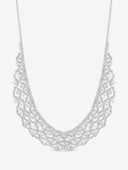 Jon Richard Silver Tone Rhodium And Crystal Statement Collar Necklace - Image 3 of 3