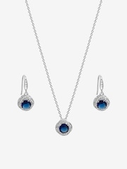 Jon Richard Rhodium And Sapphire Box Set - 2суретінің 2 суреті