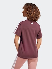 adidas Red Lounge Soft Side Collegiate Graphic T-Shirt - Image 2 of 6